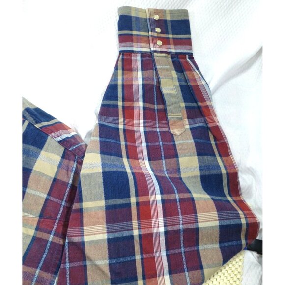 NWT Wrangler Gold Buckle Mens Western Plaid Button-Down Shirt Size 36 100% Cotto - Picture 7 of 10